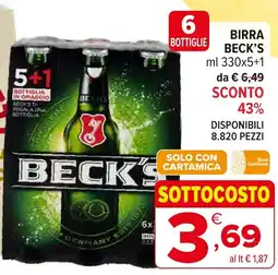 Iperal Birra BECK'S offerta