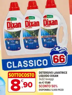 Iperal Detersivo lavatrice liquido DIXAN offerta