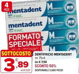 Iperal Dentifricio MENTADENT offerta