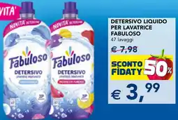 Esselunga Detersivo liquido per lavatrice FABULOSO offerta