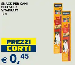 Esselunga Snack per cani beefstick VITAKRAFT offerta