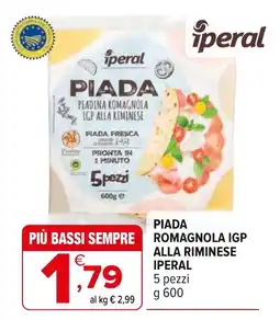 Iperal Piada romagnola igp alla riminese IPERAL offerta