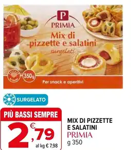 Iperal Mix di pizzette e salatini PRIMIA offerta