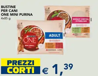 Esselunga Bustine per cani one mini purina offerta
