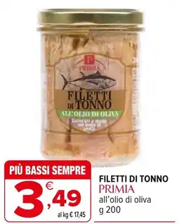 Iperal Filetti di tonno PRIMIA offerta