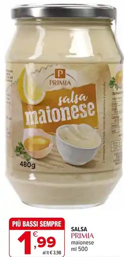 Iperal SALSA PRIMIA maionese offerta