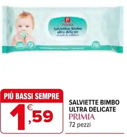 Iperal Salviette bimbo ultra delicate PRIMIA offerta
