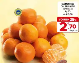 Iperal Clementine calabria IGP offerta