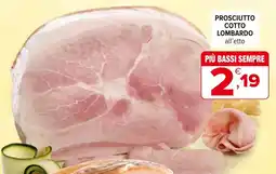 Iperal Prosciutto cotto lombardo offerta