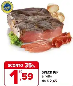 Iperal SPECK IGP all'etto offerta