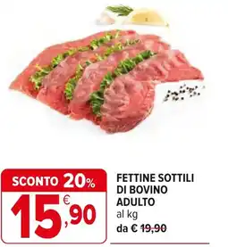 Iperal Fettine sottili di bovino adulto offerta