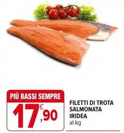 Iperal Filetti di trota salmonata IRIDEA offerta