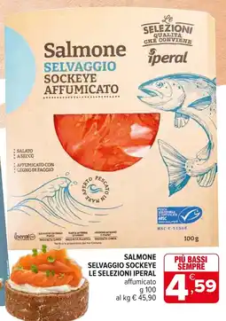 Iperal Salmone selvaggio sockeye le selezioni IPERAL offerta