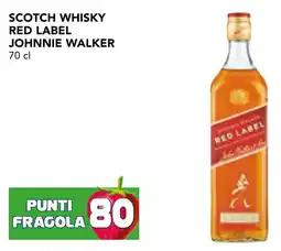 Esselunga Scotch whisky red label JOHNNIE WALKER offerta