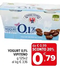 Iperal Yogurt 0,1% VIPITENO offerta