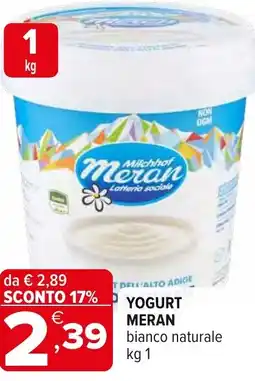 Iperal Yogurt MERAN offerta
