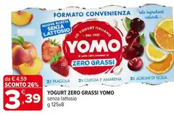 Iperal Yogurt zero grassi YOMO offerta