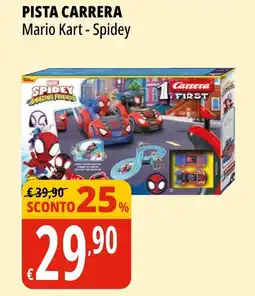 Tigros PISTA CARRERA Mario Kart - Spidey offerta