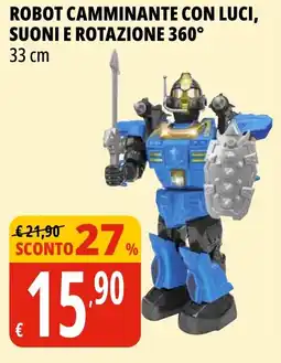 Tigros Robot camminante con luci, suoni e rotazione 360° 33 cm offerta