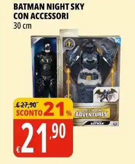 Batman night sky con accessori 30 cm