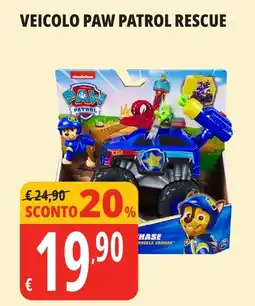 Tigros Veicolo paw patrol rescue offerta