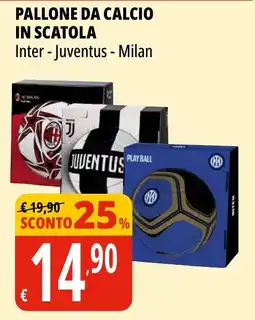 Tigros Pallone da calcio in scatola offerta