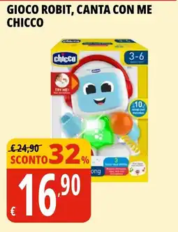 Tigros Gioco robit, canta con me CHICCO offerta