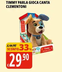 Tigros Timmy parla gioca canta CLEMENTONI offerta