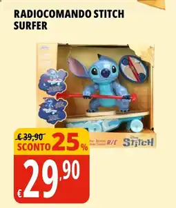 Tigros Radiocomando stitch surfer offerta