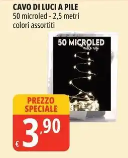 Tigros Cavo di luci a pile offerta