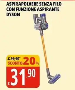 Tigros Aspirapolvere senza filo con funzione aspirante DYSON offerta