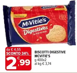 Iperal Biscotti digestive MCVITIE'S offerta