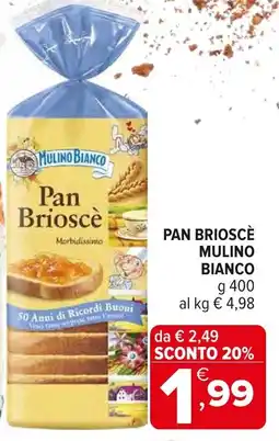 Iperal Pan brioscè MULINO BIANCO offerta