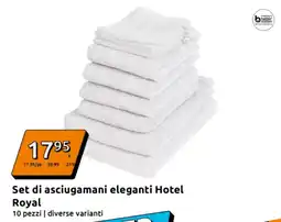 Action Set di asciugamani eleganti Hotel Royal offerta