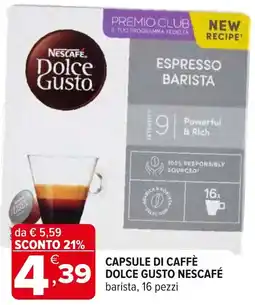 Iperal Capsule di caffè Dolce Gusto NESCAFE offerta