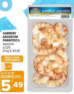 Iperal Gamberi argentini PANAPESCA offerta