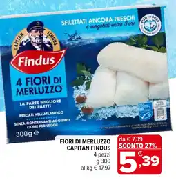 Iperal Fiori di merluzzo capitan FINDUS offerta