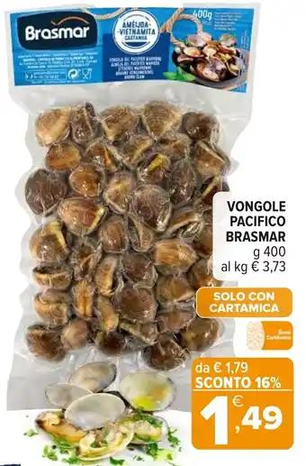 Iperal Vongole pacifico BRASMAR offerta