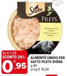 Iperal Alimento umido per gatto filets SHEBA offerta