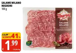 Tigros Salame milano NEGRONI offerta