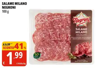 Salame milano NEGRONI