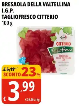 Tigros Bresaola della valtellina i.g.p. tagliofresco CITTERIO offerta