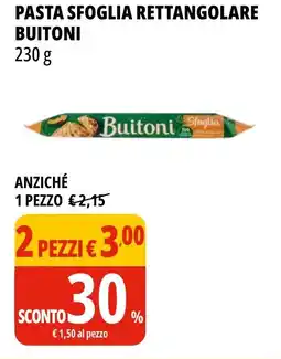 Tigros Pasta sfoglia rettangolare BUITONI offerta