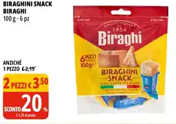 Tigros Biraghini snack BIRAGHI offerta
