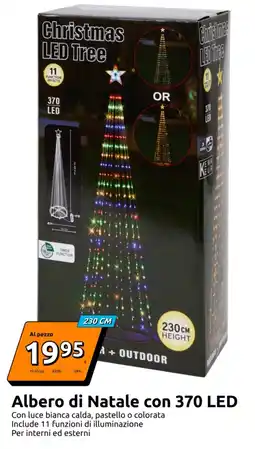 Action Albero di Natale con 370 LED offerta