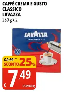 Tigros Caffè crema e gusto classico LAVAZZA offerta