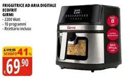 Tigros Friggitrice ad aria digitale ecofrit GIRMI offerta