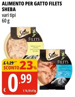 Tigros Alimento per gatto filets SHEBA offerta
