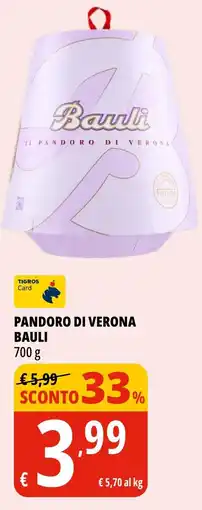 Tigros Pandoro di verona BAULI offerta