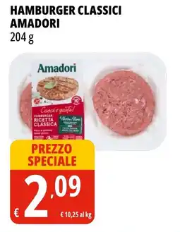 Tigros Hamburger classici AMADORI offerta
